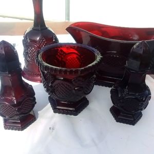 Vintage cape cod glass ware